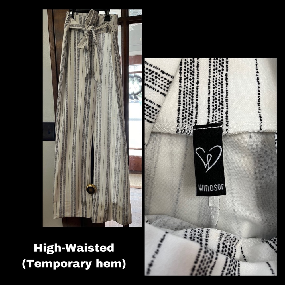 Windsor black/white high waisted wide leg pant 😍 worn twice!